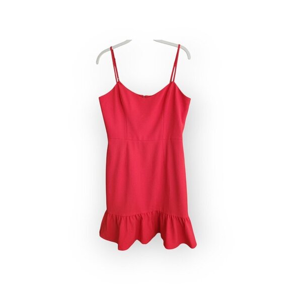 Dress The Population sleeveless ruffled Mira Y2K dress in poppy size M NWOT - Picture 5 of 13